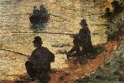 Georges Seurat Fisherman Sweden oil painting artist